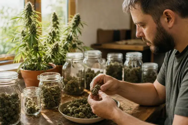 Jak czytać oznaczenia THC i CBD na surowcu (Cannabis flos THC 25% / CBD 1%)